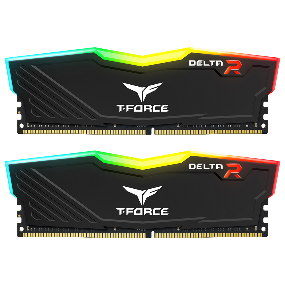 RAM DDR4 T-FORCE DELTA 16GB 3200 MHZ ARGB BLACK